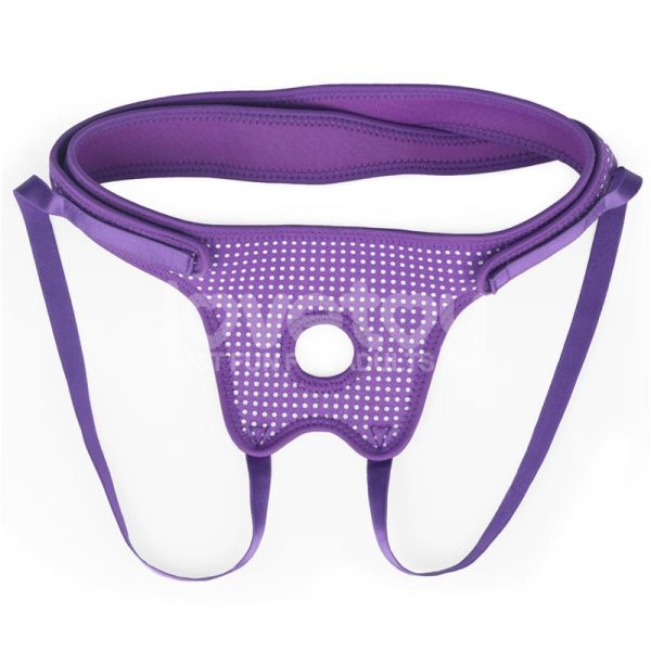 Easy Strap On Harness Polka Dots Purple - Image 2