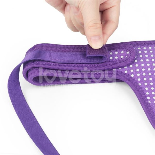 Easy Strap On Harness Polka Dots Purple - Image 6