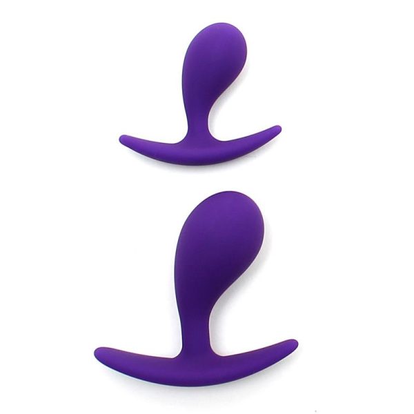 Set of 2 Anatomic Butt Plugs Copenhagen Purple - Image 2