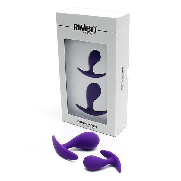Set of 2 Anatomic Butt Plugs Copenhagen Purple - Image 5
