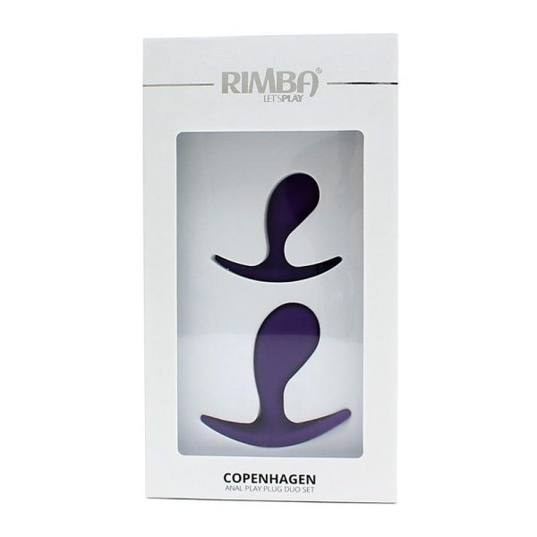Set of 2 Anatomic Butt Plugs Copenhagen Purple - Image 6