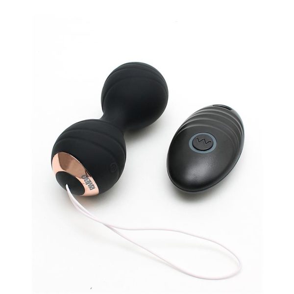 Vibrating Kegel Balls with Remote Control Cannes Black - Image 2