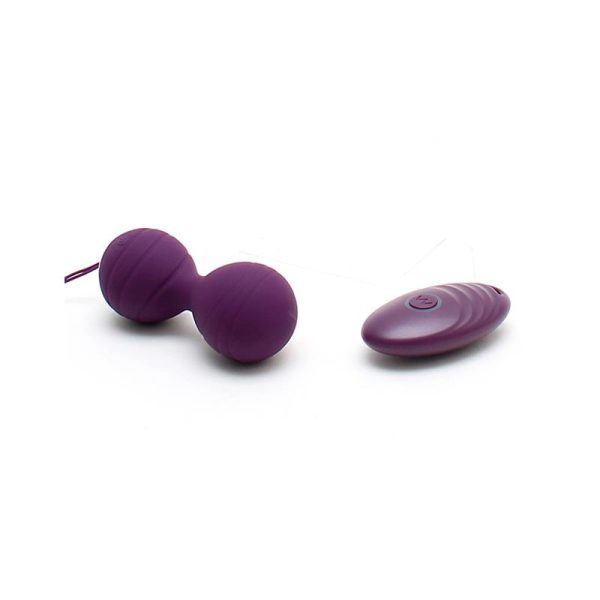 Vibrating Kegel Balls with Remote Control Cannes Purple - Image 3