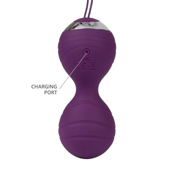 Vibrating Kegel Balls with Remote Control Cannes Purple - Image 5
