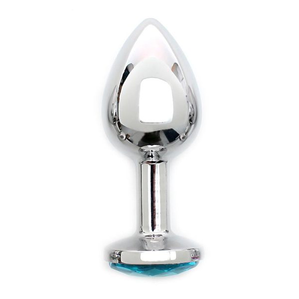 Metal Butt Plug Sofia Blue Jewel - Image 2