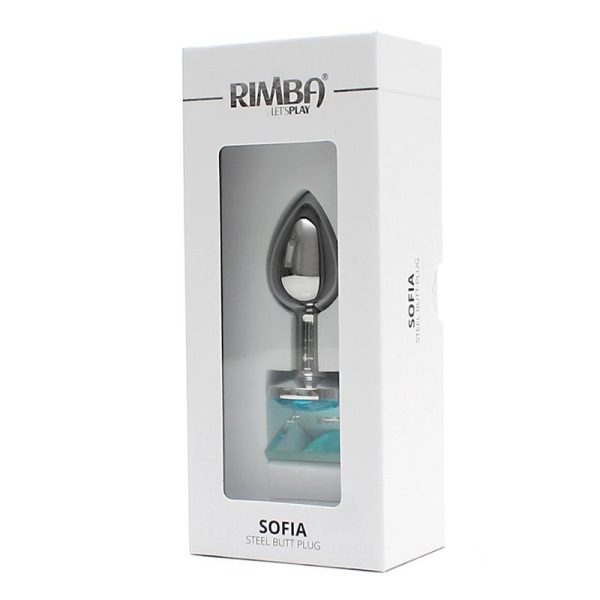 Metal Butt Plug Sofia Blue Jewel - Image 4