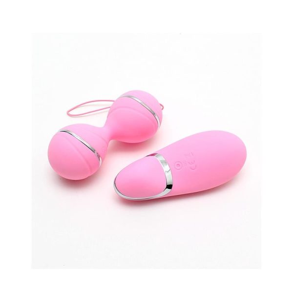 Vibrating Lay-on Kegelball set Ibiza Pink - Image 2