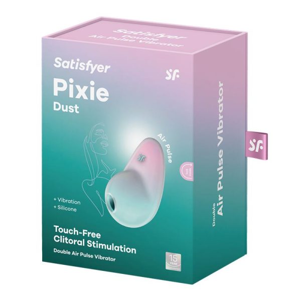Pixie Dust Clitoris Sucker with Vibration Mint/Pink - Image 6