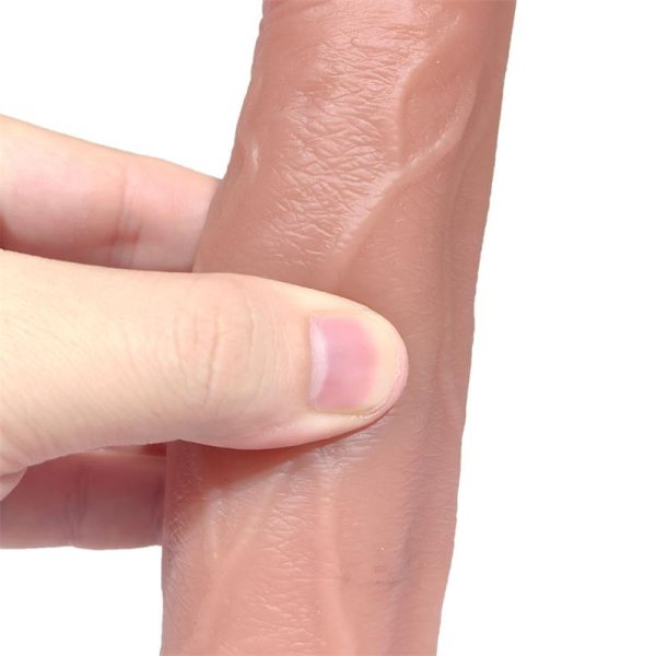 Tiberio Realistic Turbo Shaking Dildo with Thrusting, 360º Rotation, and Remote Control Liquid Silicone - Image 5