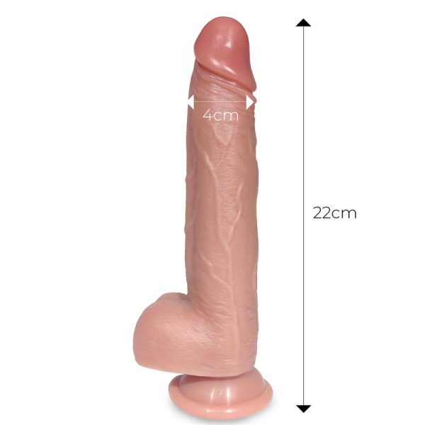 Tiberio Realistic Turbo Shaking Dildo with Thrusting, 360º Rotation, and Remote Control Liquid Silicone - Image 10