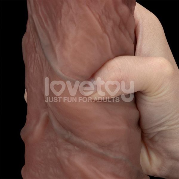 Dildo Dual Layered XXL 10.5 Black - Image 11