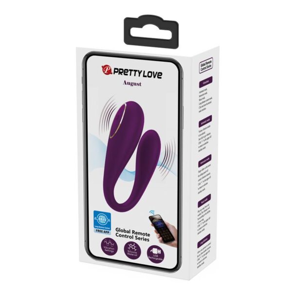 August Vibrador de Parejas App Remote Lila CL12 - Image 19