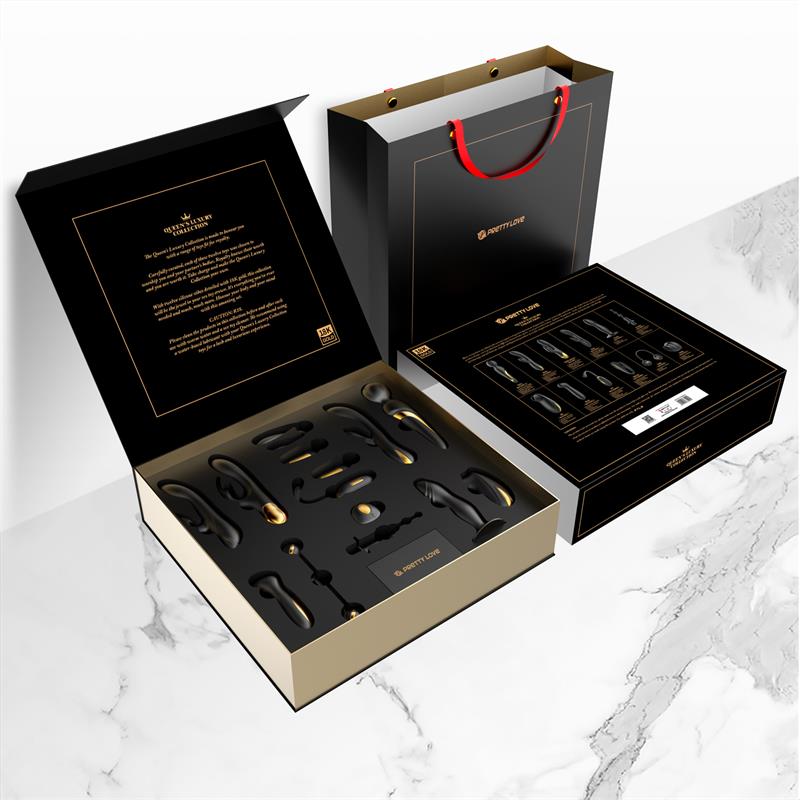Luxury Set Queens with 12 Toys Black and 18k Gold - Image 25