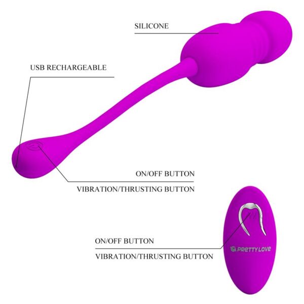 Callieri Vibrating Egg with Thrusting and Remote Control - Image 6