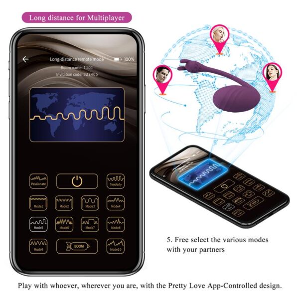 Catalina Vibrating Egg with APP Purple - Image 17