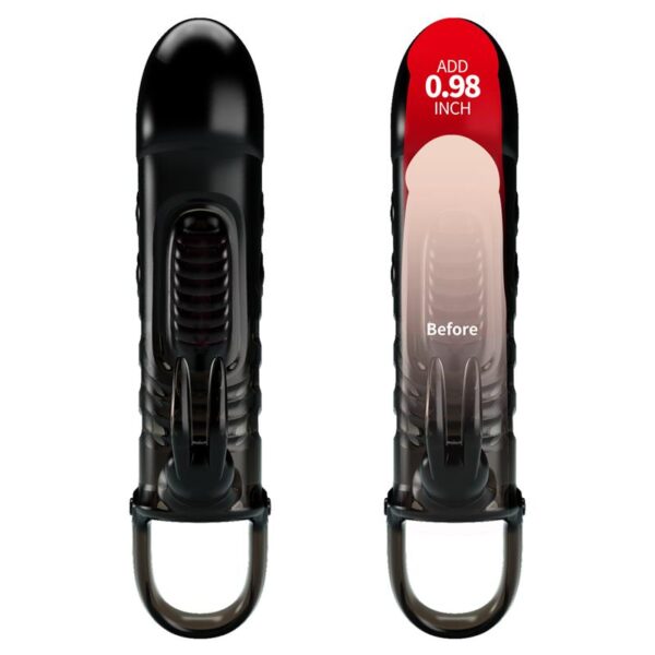 Vibrating Penis Sleeve Black - Image 2