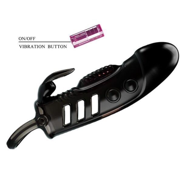 Vibrating Penis Sleeve Black - Image 4