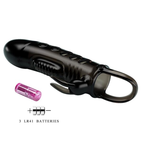 Vibrating Penis Sleeve Black - Image 6