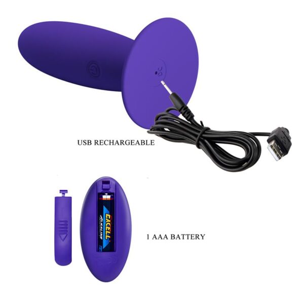 Youth Vibrating Anal Plug with Remote - Image 7