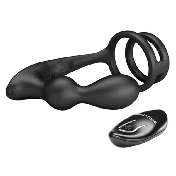 Marshall Anal Plug with Vibration and Cock and Ball Ring - Image 6