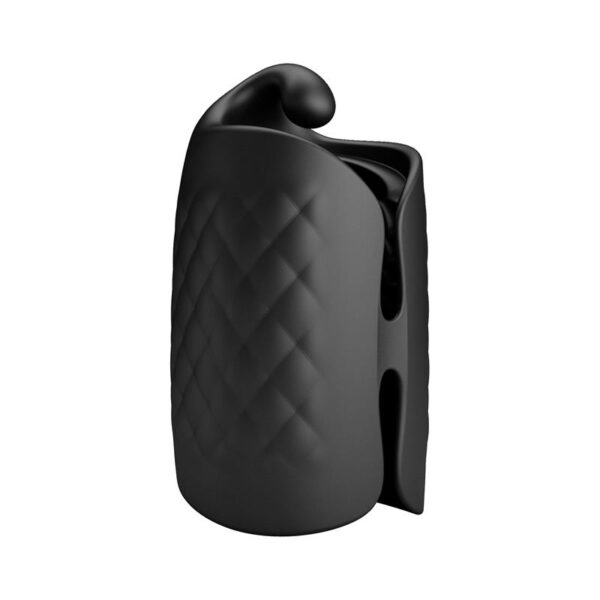 Black Glans Trainer Vibrating Male Masturbator - Image 4