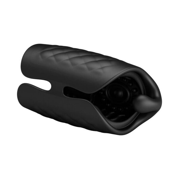 Black Glans Trainer Vibrating Male Masturbator - Image 7