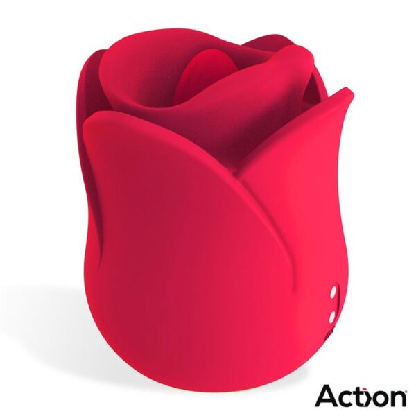 Meryl Vibe Stimulator Rose Shaped with Tongue 2 Motors - Image 2