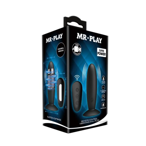 Mr. Play Vibrating Butt Plug with Remote control USB - Image 9
