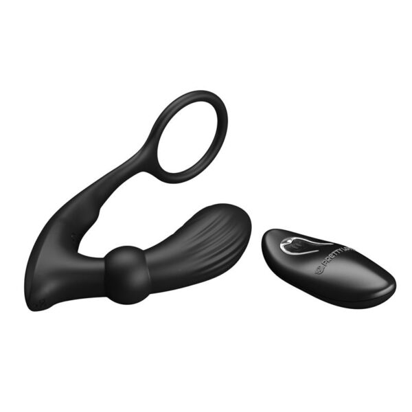 Warren Remote-Controlled Vibrating and Pulsating Anal Plug and Penis Ring - Image 5