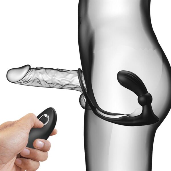 Warren Remote-Controlled Vibrating and Pulsating Anal Plug and Penis Ring - Image 6
