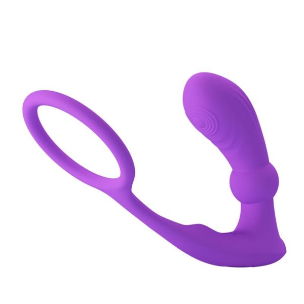 Warren Remote-Controlled Vibrating and Pulsating Anal Plug and Penis Ring - Image 2