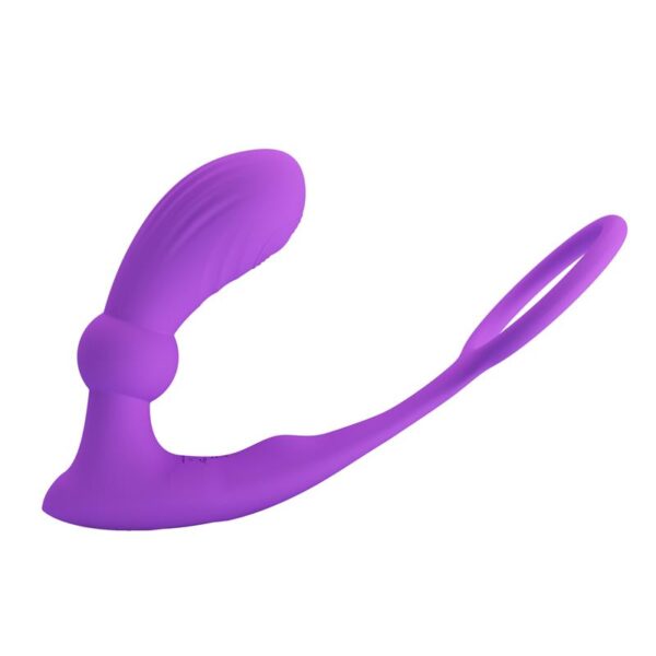 Warren Remote-Controlled Vibrating and Pulsating Anal Plug and Penis Ring - Image 3