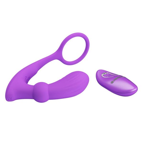Warren Remote-Controlled Vibrating and Pulsating Anal Plug and Penis Ring - Image 5