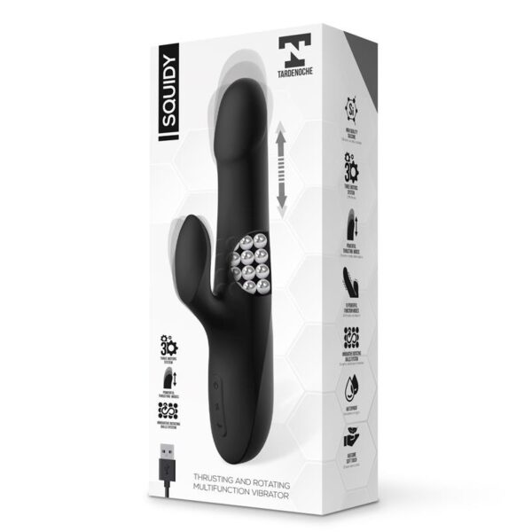 Squidy Vibe with Thrusting Movement and Rotating Beads USB Silicone - Image 9