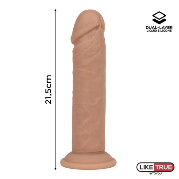 Dual Layer Dildo 8.5 Flesh - Image 7