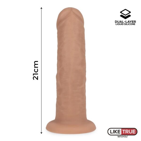 Realistic Dildo Liquid Silicone Dual Layer 8.25 - Image 9