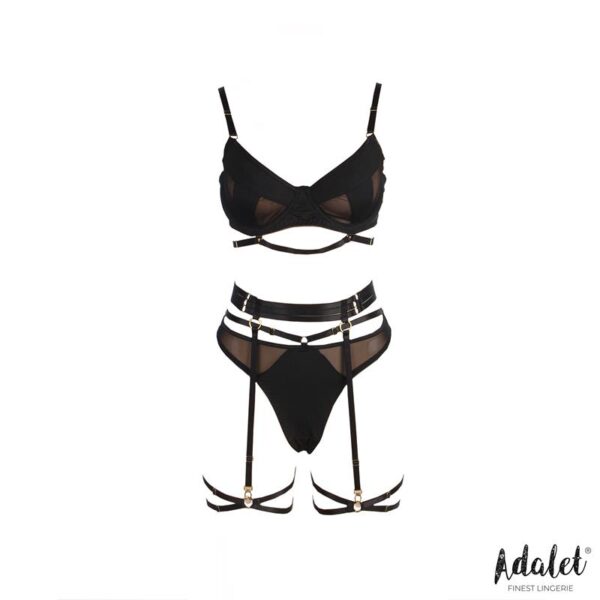Ellie Bra, Thong, Garter Belt, and Garters Set - Image 3