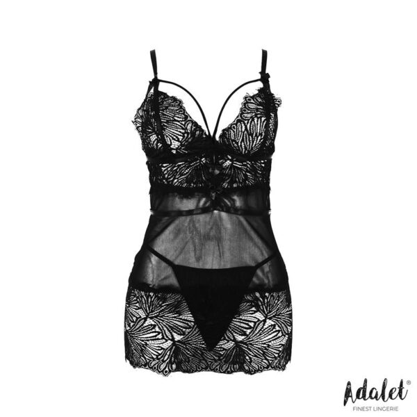 Lila Open Back Babydoll and Thong - Image 3