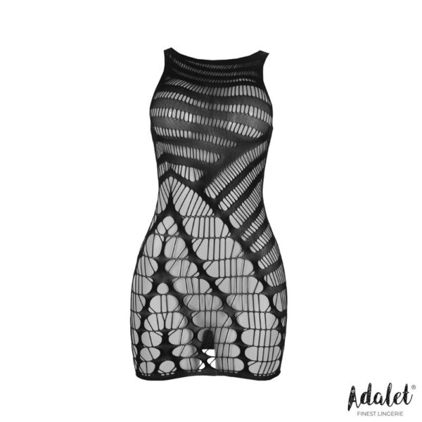 Ilona Fishnet Bodystocking with Vertical Patron - Image 3