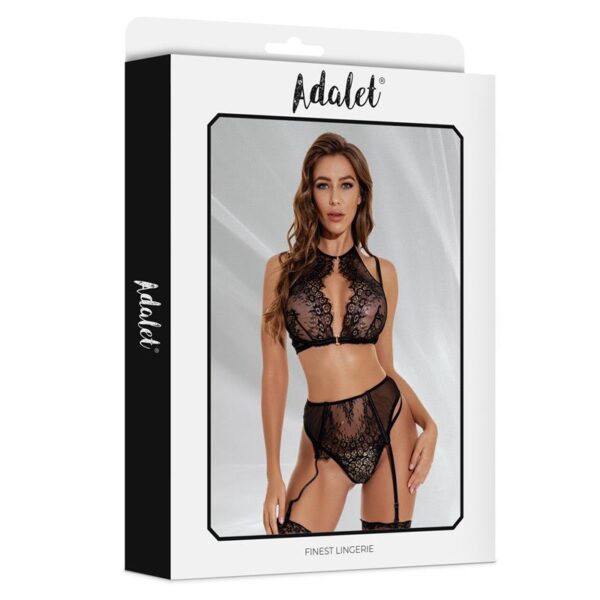 Evelyn Bra, Open Panties and Garter Set - Image 4