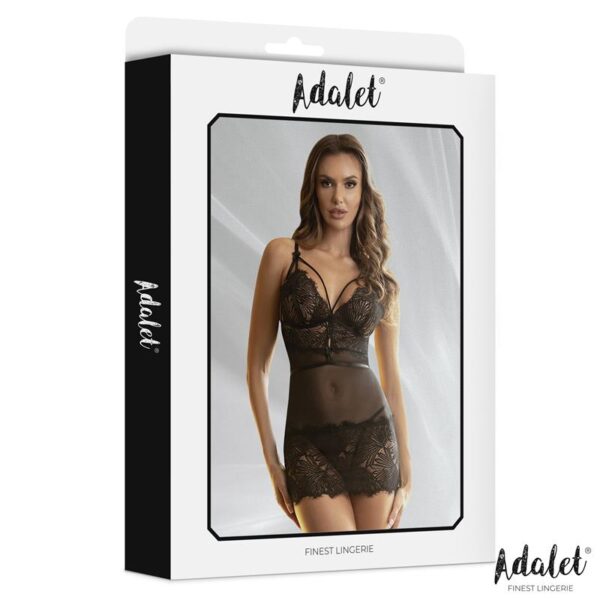Lila Open Back Babydoll and Thong - Image 4