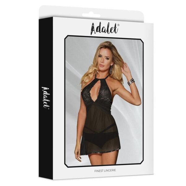 Nova Open Back Babydoll and Thong - Image 4