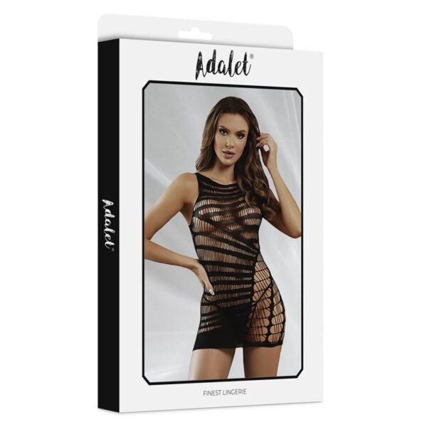 Ilona Fishnet Bodystocking with Vertical Patron - Image 4