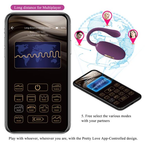 Doreen Vibrating Egg with Electro Shock and App - Image 15
