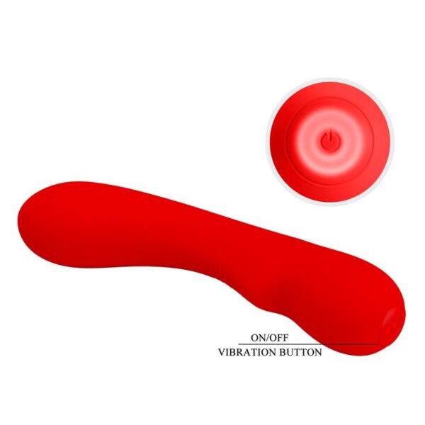 Prescott Vibrator USB Silicone Red - Image 9