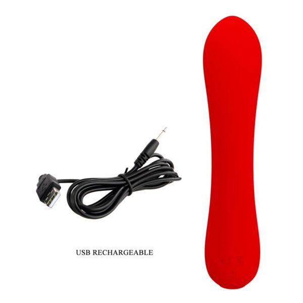 Prescott Vibrator USB Silicone Red - Image 10