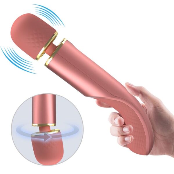 Vibrating Wand USB Silicone Pink - Image 2