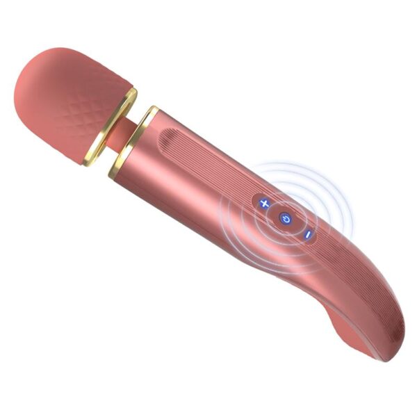 Vibrating Wand USB Silicone Pink - Image 7