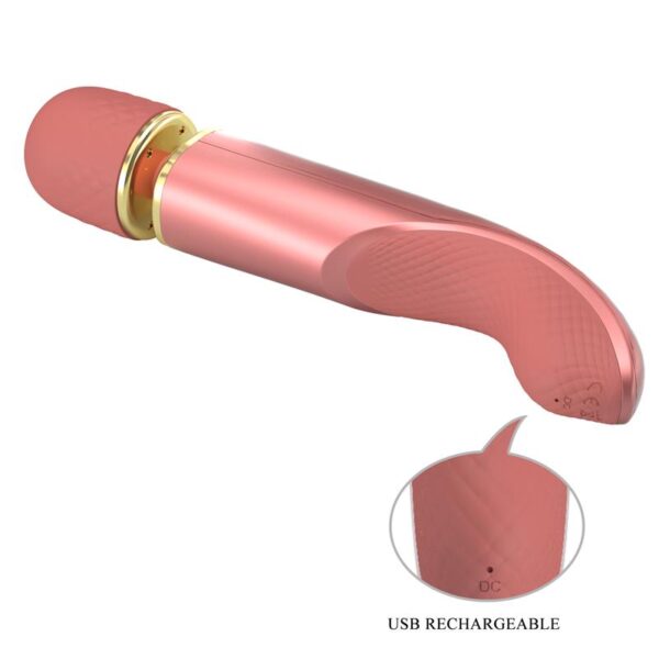 Vibrating Wand USB Silicone Pink - Image 8