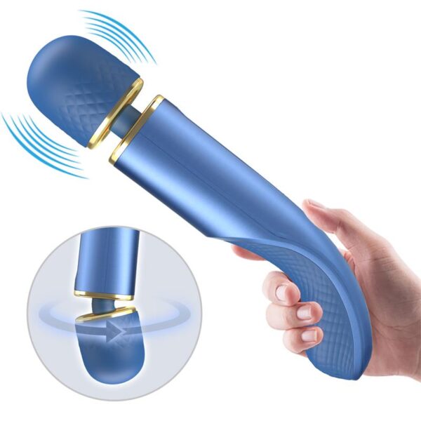 Vibrating Wand USB Silicone Blue - Image 2